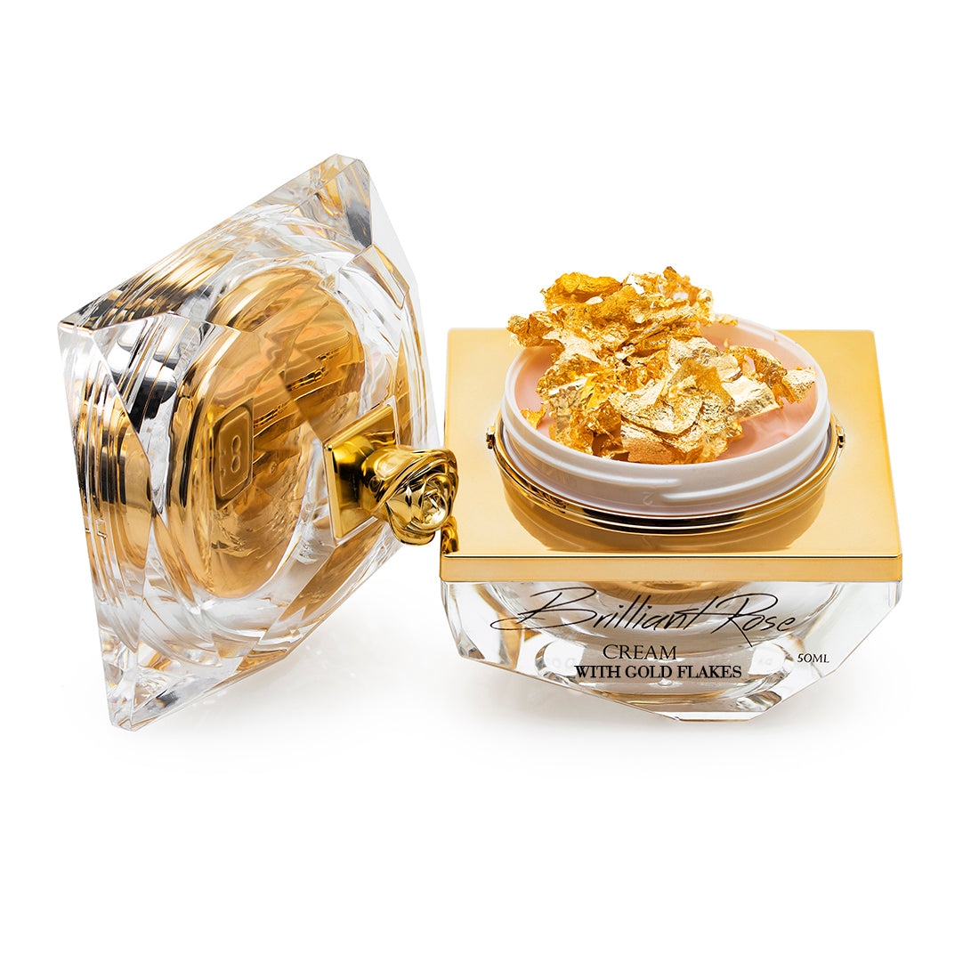 Brilliant Rose Cream with gold flakes 50ml